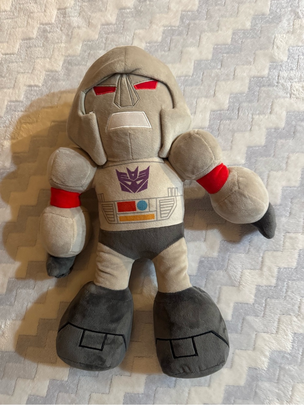 2/$25 Universal Studios Hasbro Megatron Plush Toy - Gray, Red, Purple